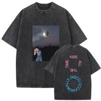 Harry Styles Kiss All The Time Disco Occasionally Tour  Vintage Washed TShirt Fan Gift Unisex Loose Fit Women Unisex TShirt M gray