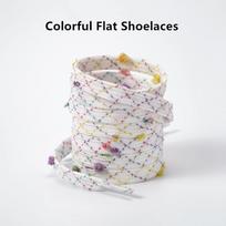 1 Pair Colored Lace Dopamine Colored Hairball Shoelaces White Casual Basketball Canvas Shoes DIY Sports Sandals Slippers Shoelac 120cm white