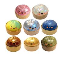 Realistic Food Squishy Toy: Giant Glitter Bun Stress Toy, Aesthetic Desktop Ornament, Creative Adult Hobby Fidget Toys beige