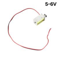 Dc 3V/ 5V/ 12V Mini Block Solenoid Electromagnet Solenoid Through Type Electromagnet Push-Pull Frame 4Mm Stroke 5V 6V