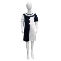 Children'S Halloween Costume Broken Soul Clown Black And White Clown Cosplay Costume With Clothes Terrifier 110cm