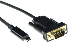 Adapter AV Act ACT USB Type C to VGA conversion cable, 2 meter USB3.1 CM - VGA M 1080P60 2M (SB0032) | SB0032 | 8716065381313