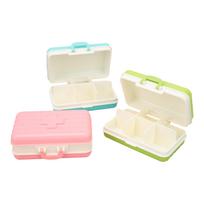 3pcs Medicine Box Portable Medicine Box 6 Compartment Storage Medicine Box for Traveling white