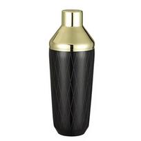 500ml Cocktail Shaker Bar Shaker with Diamond Pattern Design black