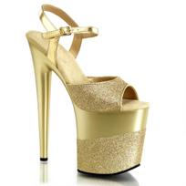 20CM Sexy Women Pole Dance Shoes Stripper High Heels Show Pumps Platform Wedding Shoes 34 auksas