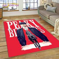 3D P-Peaky Blinders Tommy Shelby HD Carpet Rug for Bedroom Living Room Home Sofa Decoration,Children Game Large Decor Floor Mat 40x60cm( 15x23in ) blue