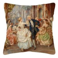 Europos Viktorijos laikų Karališkasis Teismas Moterys Pagalvės užvalkalas Peach skin 18*18(CM)-1Pcs gray