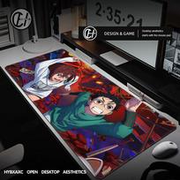 Dandadan Ayase Momo Okarun Takakura Ken Mouse pad Table Mat Gaming XXL Anime Dan da dan Mousepad Keyboard Carpet Desktop Mat 30cmx60cm(11.8x23.6inch) gray