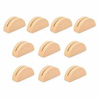 10 vnt. medinis kortelių laikiklis, meno reikmenys, nuotraukų, užrašų, atmintinių spaustukai, stalo numerių laikikliai, namų dekoras Wood Color beige