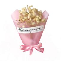 Mini džiovintų gėlių puokštė Natūrali gipsophila gėlė Didmeninė Baby Breath gėlių puokštė „pasidaryk pats“ rankdarbiams, nuotraukų rekvizitams, dovanų kvietimams, dekorui 1pc K beige