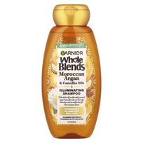 Garnier, „Whole Blends“, šviesinamasis šampūnas su Maroko argano ir kamelijos aliejaus ekstraktu, 350 ml (370 ml) orange