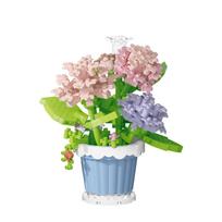 „Pasidaryk pats“ vyšnių bonsai medžio konstravimo kaladėlių rinkinys su šviesiais sakura žiedų augalais, romantiška dovana merginai red