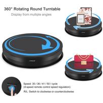 PULUZ 30cm Adjusting Speed Rotating Turntable Display Stand, Load 10-15kg, US Plug juoda
