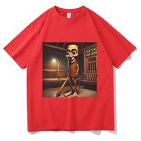 Tung Tung Tung Sahur Funny Baseball Bat Mugshot T-shirt Male Aesthetic Streetwear Men Women Casual Humor Short Sleeve T Shirts S black