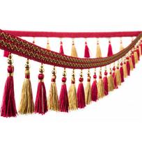 1M užuolaidų kutas su karoliukais, siuvimo apdaila, pynė, boho, apmušalai, pasidaryk pats, nėrinių apdaila, kutai, užuolaidų aksesuarai 1M brown