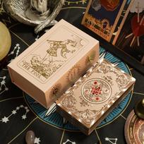 12*7cm Classic Wait Tarot Cards English Version Rose Gold Fortune Telling Tarot Cards Deck for Beginner rožinio aukso spalvos