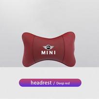 1Pcs Car Headrest Embroideryed Emblem Seat Neck Pillow For Mini Cooper JCW Works R56 R50 F54 F55 F56 F57 F60 R52 R53 R55 R57 R58 btrme66 brown
