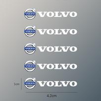 Automobilio stilius PU emblema logotipas lipdukas Automobilio apdaila Volvo Xc60 Xc90 V40 V60 S60 V50 V90 S80 C40 XC40 V70 XC70 C30 C70 OV4 gray