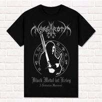 Nargaroth Marškinėliai Black Metal Ist Krieg 2001 Black Metal Metalheads Stilius Vasariniai Medvilniniai Vyriški Moteriški Viršus Marškinėliai Streetwear Laisvalaikio Y2k M gray