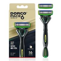 DORCO PACE 6 Men Manual Razor Blade Set beige