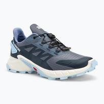 Moteriški bėgimo batai Salomon Supercross 4 grisaille/white/cashmere blue