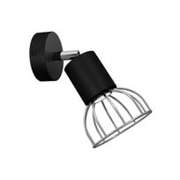 Sieninis šviestuvas DANTE BLACK/SILVER 1x mini GU10