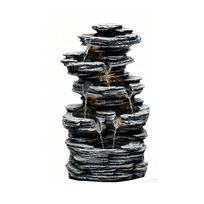Fontanas "Dekoratyvinis lauko fontanas", 27.5 cm x 19 cm x 47.5 cm, ruda sp./pilka sp.
