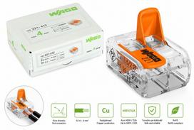 WAGO universalioji laidų jungtis 2×0,14–4 mm² – 100 vnt.