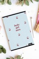 A5 sąsiuvinis langeliais „lucky girl aura“ (36 lapai)