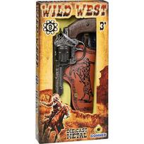 Pulio Metal cowboy revolver with a holster Gonher  155201/0
