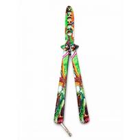 Treniruočių peilis Butterfly peilis be ašmenų 22cm - žalias
