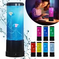 Medūzų lempa lava RGB LED plaukiojančios medūzos spalvingas naktinis šviestuvas dekoracija