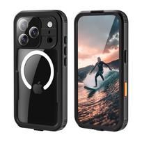 Crong Seal Cover IP68 vandeniui atsparus dėklas, skirtas iPhone 17 Pro, juodas