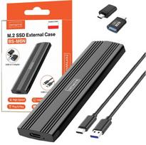 Išorinio kietojo disko dėklas Nešiojamojo disko korpusas M.2 NVMe PCIe SSD 2-in-1 USB-C m.2 2230 2242 2260 2280 Zenwire BS-M6N