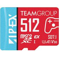 TeamGroup APEX SD7.1 512GB SDXC (red/blue, MicroSD Express) TAPMSDE512GIV30A102