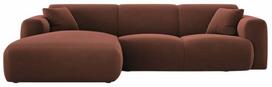 Kampinė sofa Cosmopolitan Design Nolio Velvet, cuoio sp., kairinė, 170 x 260 cm x 72 cm