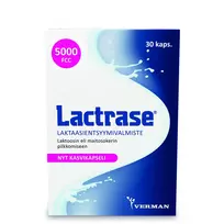 LACTRASE 5000 FCC laktazės fermentas kaps. N30