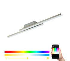 Eglo 55971 - LED RGBW dimeriuojamas lubinis šviestuvas FRAIOLI-Z LED/34W/230V su chromu + nuotolinio valdymo pultu