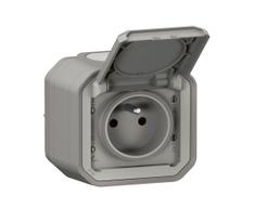 Legrand - Lauko kištukinis lizdas 250V/16A PLEXO IP55 pilkas