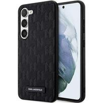 Karl Lagerfeld dėklas Samsung Galaxy S24 telefonui Saffiano Mono Metal Logo, juodas