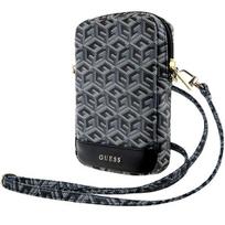 Guess Zip GCube Bottom Stripe rankinė telefonui, juoda