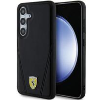 Ferrari dėklas Samsung Galaxy S24+ Hot Stamp V Lines MagSafe, juodas