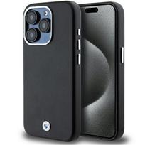 BMW Signature Wrapped Metal MagSafe dėklas telefonui iPhone 15 Pro, juodas