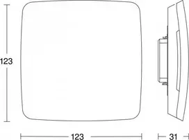 Steinel True Presence KNX Multisensor UP 056353 – lubinis įleidžiamas jutiklis, suderinamas su KNX