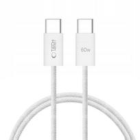 Tech-Protect UltraBoost Classic USB-C / USB-C laidas 60W, 1m, baltas