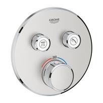 Grohe Grohtherm SmartControl 2 išėjimų potinkinis termostatinis maišytuvas, supersteel spalvos