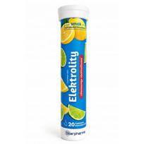„Starpharma Electrolytes“, citrinų ir laimų – 20 burbuliuojančių tablečių