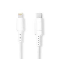 Nedis 2m USB-C Lightning laidas iPad, iPhone, iPod, baltas