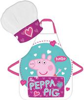 Peppa Pig Hello Kids prijuostė ir kepurė