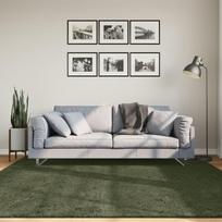 Kilimas HUARTE miško žalios spalvos 200x200cm trumpi šereliai